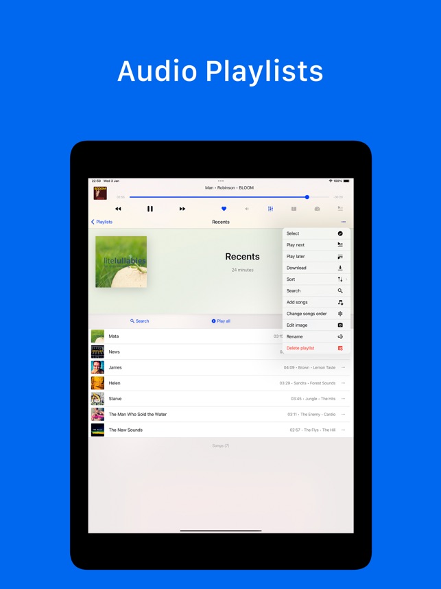 Screenshot of Musicbox: player for Dropbox