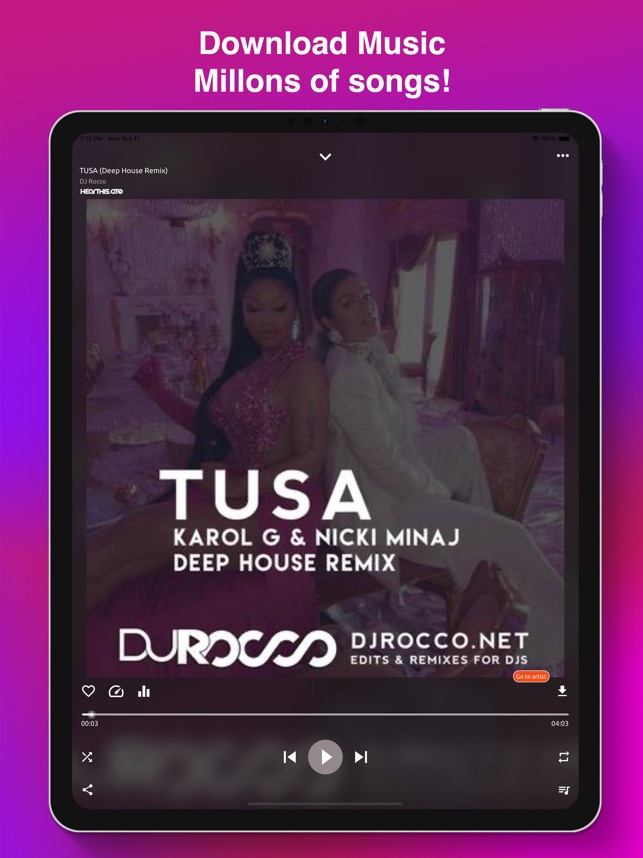 Screenshot of Music Downloader / MP3 Player