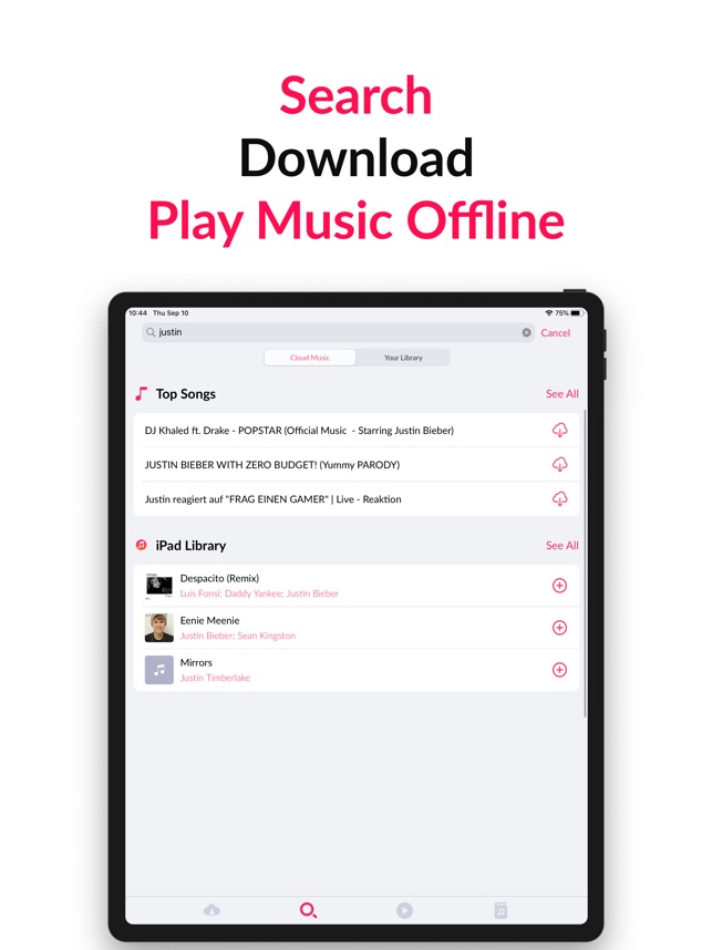 Screenshot of Cloud Music Offline Downloader