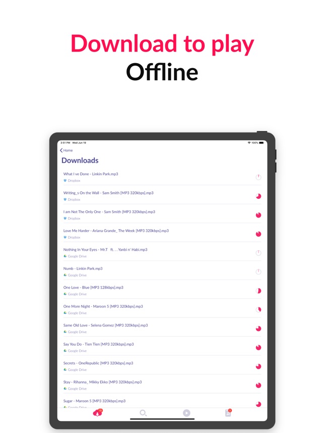 Screenshot of Cloud Music Offline Downloader