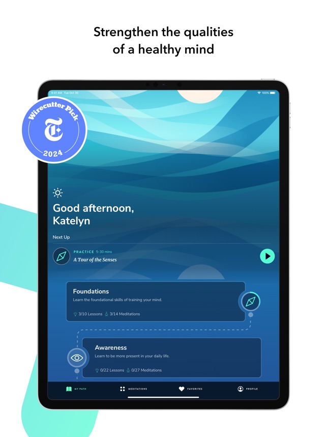 Screenshot of Healthy Minds Program