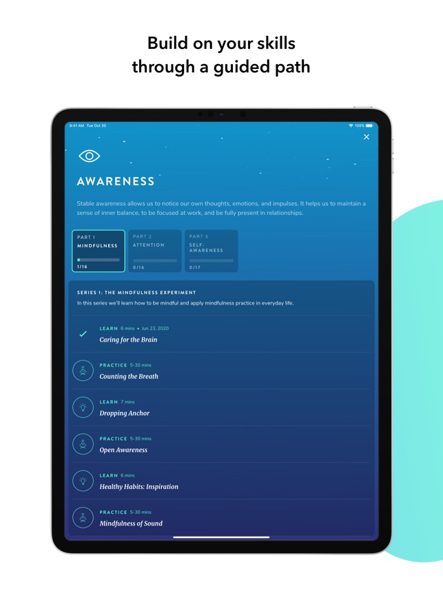 Screenshot of Healthy Minds Program