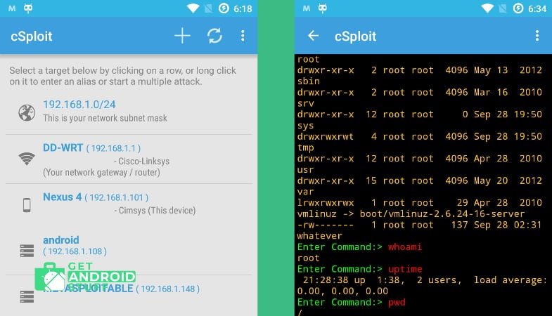App to find vulnerabilities on networks