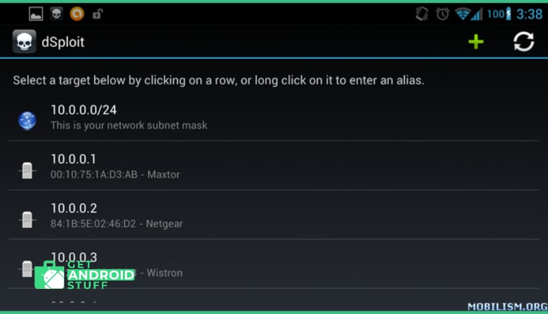 DSPLOIT android hacking app