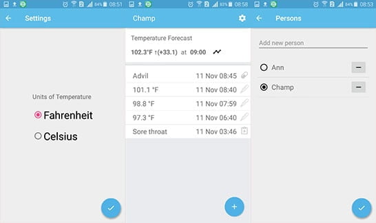 Fever Care Android app