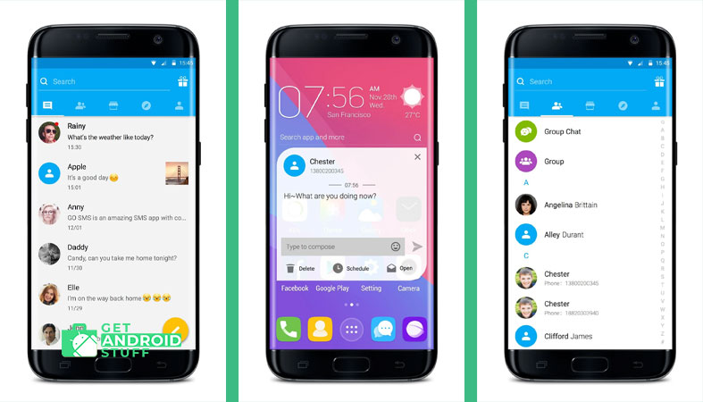 GO SMS Pro app to hide text messages