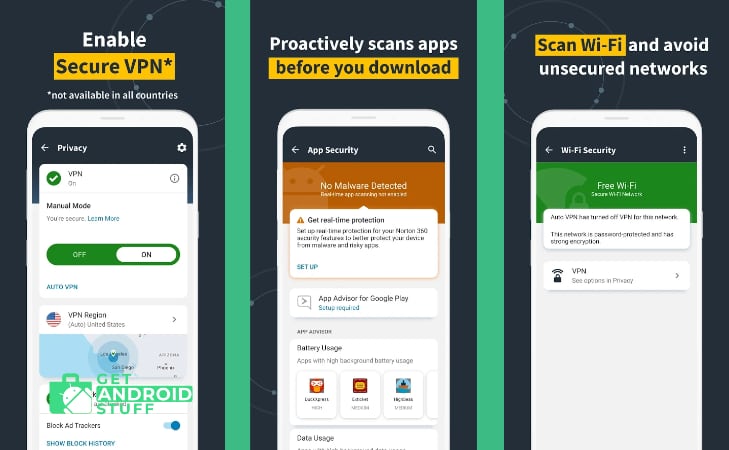 Screenshot of   Norton Online Privacy & Security app