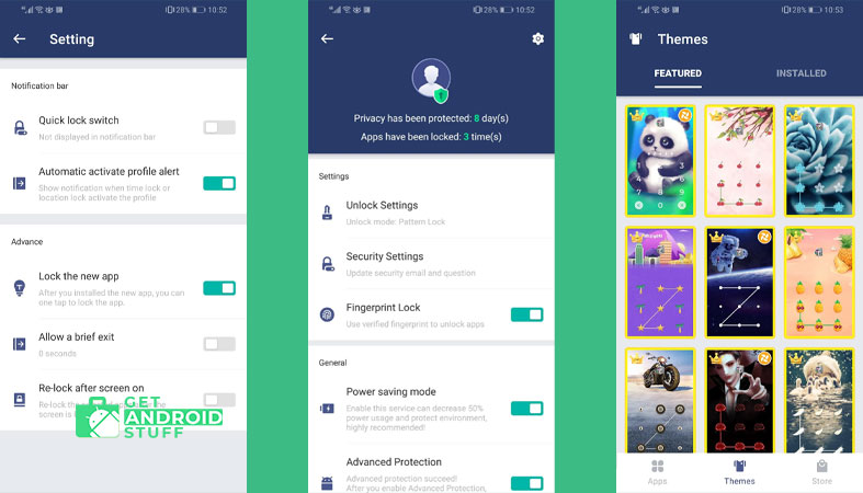 Use AppLock to hide sms on android
