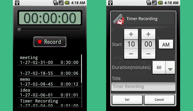 voice recorder app