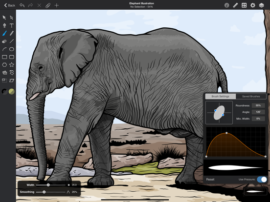 Screenshot of Graphic for iPad