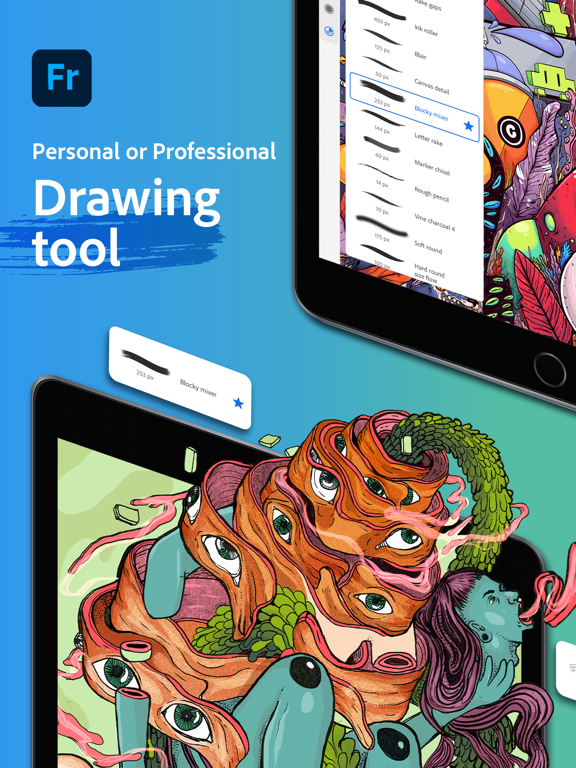 Screenshot of Adobe Fresco: Free Drawing App
